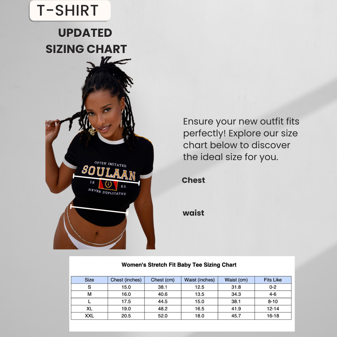 Black Heritage Soulaan baby tee (White & Black)