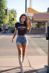 Black Heritage Soulaan baby tee (White & Black)